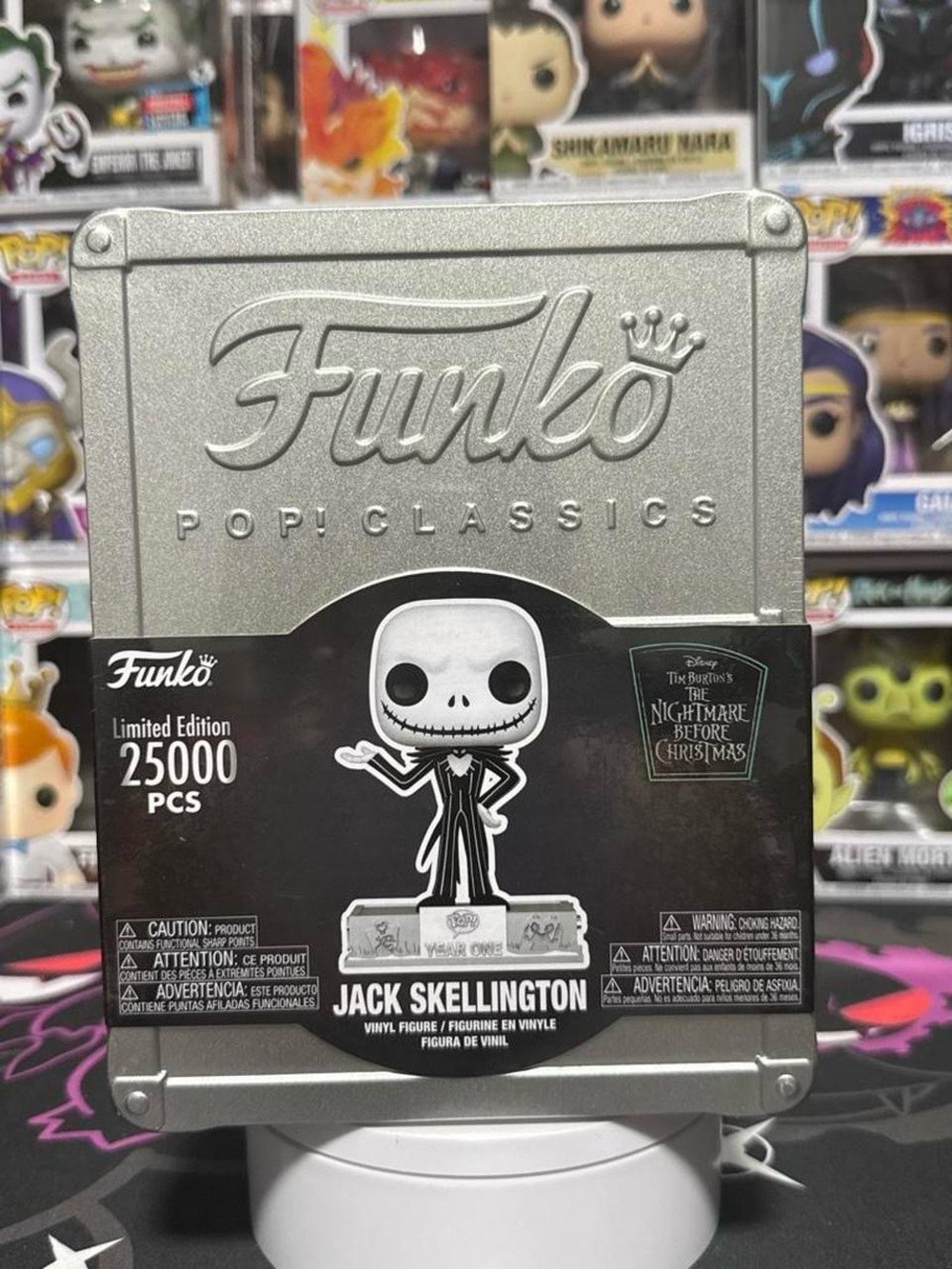 Funko Pop! Classics Jack Skellington Silver Metallic Tin Collectible